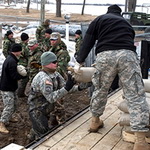 Guardsmen Fight Floods in Three States